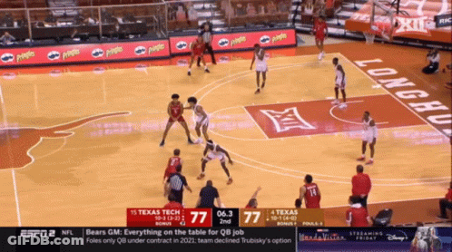 Basketball Game Texas Tech Vs Longhorns GIF