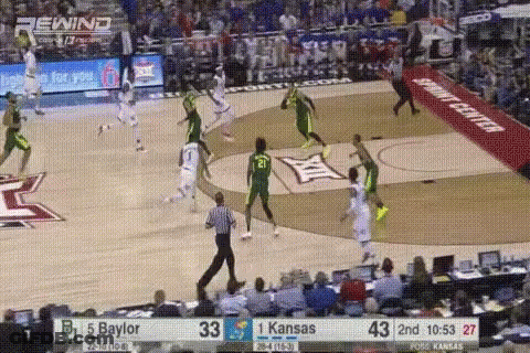Basketball Game Texas Vs Kansas GIF