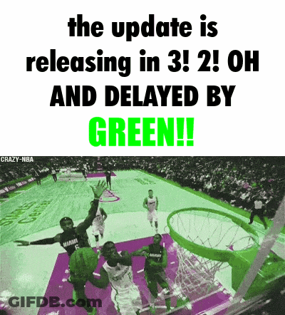 Basketball Game Update Delayed By Green GIF
