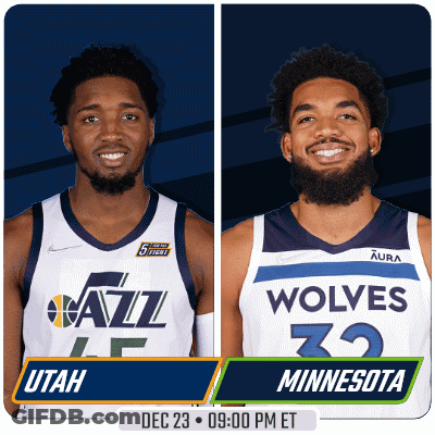 Basketball Game Utah Vs Minnesota Dec 23 9:00 PM ET GIF