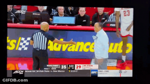 Basketball Game Wake Forest Vs NC State GIF