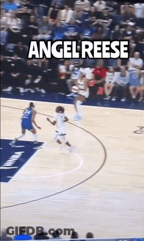 Basketball Game With Angel Reese GIF