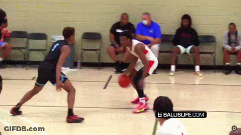 Basketball Game With Ballislife Logo GIF