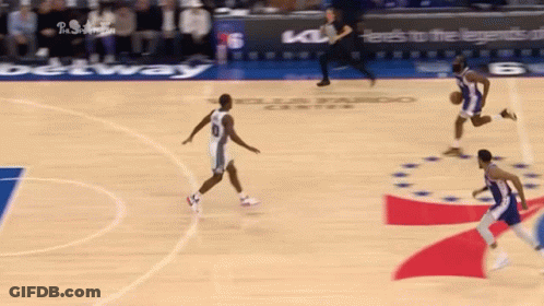 Basketball Game With Betting Sign GIF