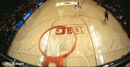 Basketball Game With Big Letters GIF