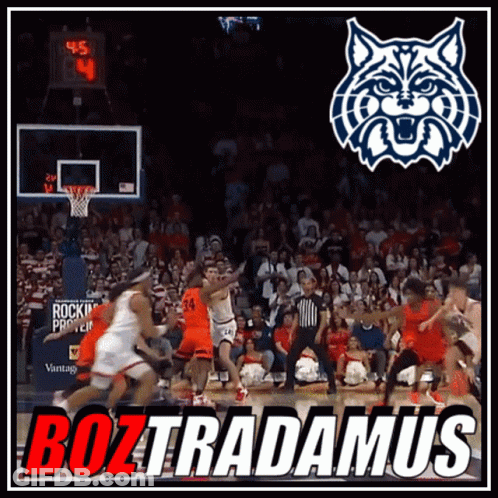 Basketball Game With Boztradamus GIF