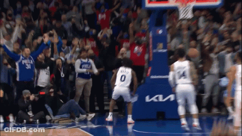 Basketball Game With Cheering Crowd GIF