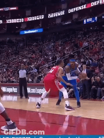 Basketball Game With Crowd And Defense Sign GIF