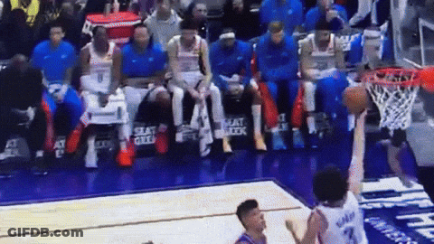 Basketball Game With Crowd And Seat Click Sign GIF
