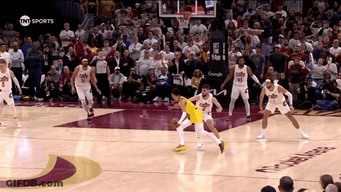 Basketball Game With Crowd And Sign GIF