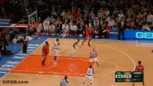 Basketball Game With Crowd Score 66-75 GIF