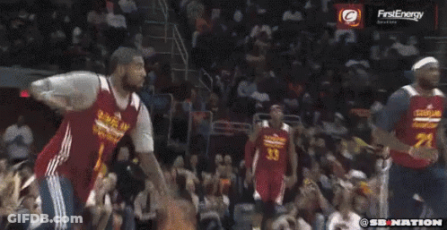 Basketball Game With FirstEnergy Ad GIF
