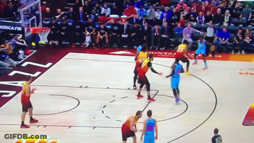 Basketball Game With Jazz GIF