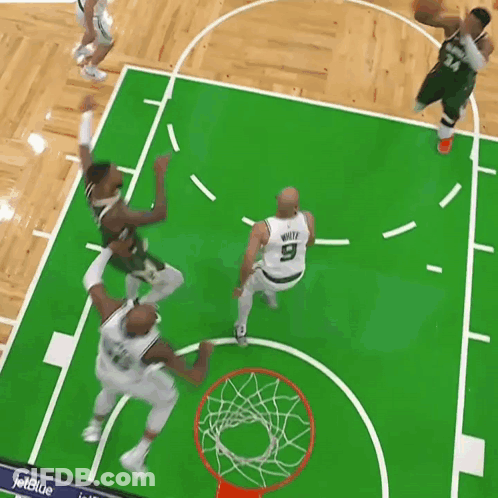 Basketball Game With JetBlue Ad GIF