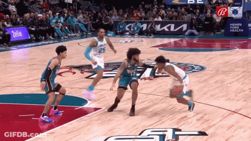 Basketball Game With Kia Banner GIF