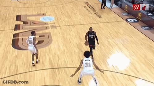 Basketball Game With Letter B GIF