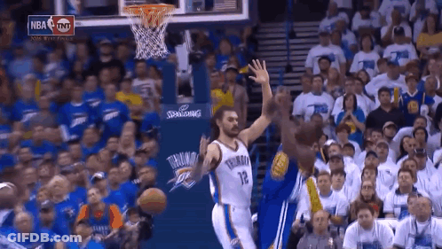 Basketball Game With NBA Sign And Crowd GIF