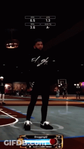 Basketball Game With Player Named Snxggling GIF