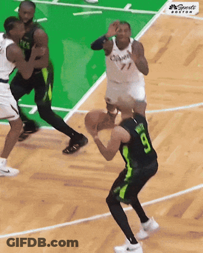 Basketball Game With Sports Boston Sign GIF
