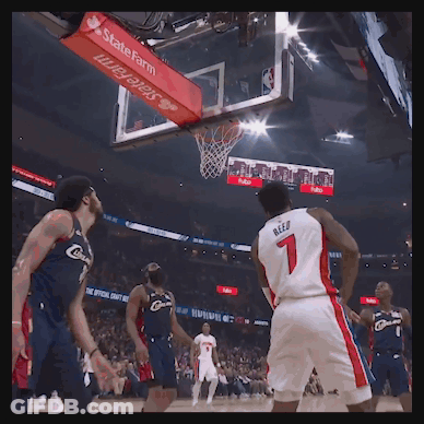 Basketball Game With State Farm Banner GIF