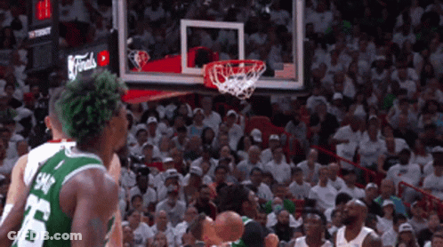 Basketball Game With Tissot Logo On Scoreboard GIF