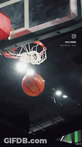 Basketball Going Through Hoop #Baylormbb GIF