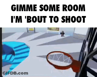 Basketball Hoop Gimme Some Room GIF