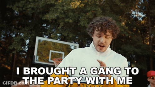 Basketball Hoop Man Says Brought Gang To Party GIF