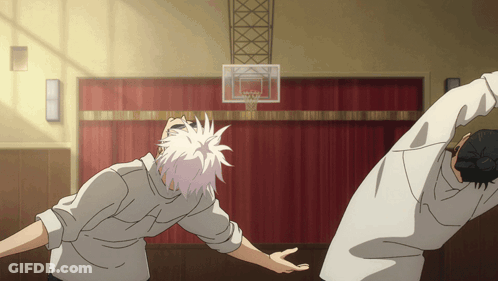 Basketball Hoop With Red Curtain GIF