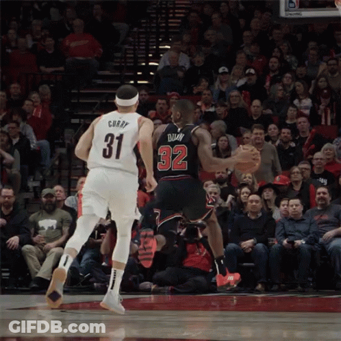 Basketball Player 32 Dribbling GIF
