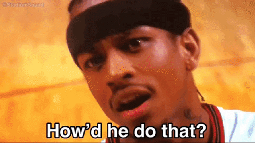 Basketball Player Allen Iverson How'd He Do That GIF