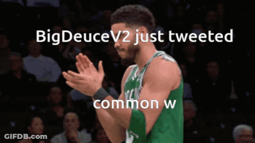 Basketball Player Applauding Bigdeucev2 Just Tweeted Common W GIF