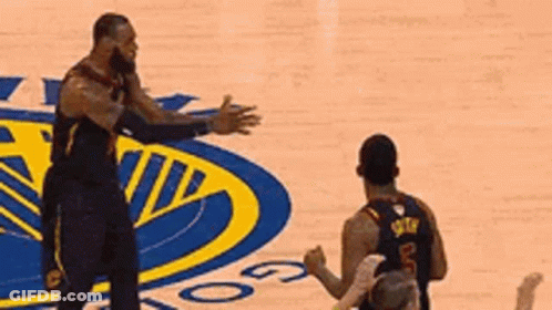 Basketball Player Arms Outstretched On Court GIF