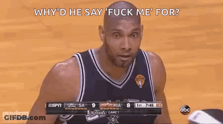 Basketball Player Asking Why He Said Fuck Me GIF