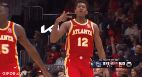 Basketball Player Atlanta 12 Jersey GIF