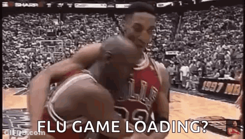 Basketball Player Being Lifted By Another Player GIF