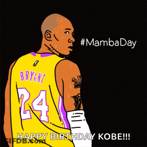 Basketball Player Bryant 24 Jersey GIF
