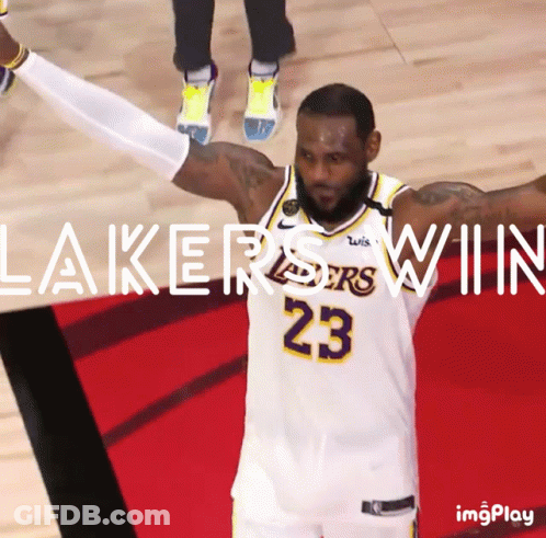 Basketball Player Celebrating Number 23 GIF