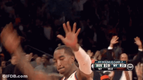 Basketball Player Celebrating With Crowd GIF