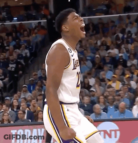 Basketball Player Celebrating With Fist GIF