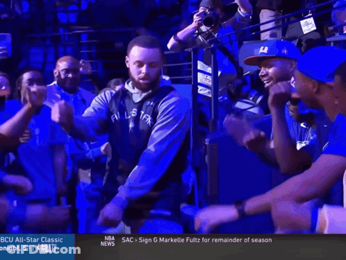 Basketball Player Dancing In Front Of Crowd NBA News GIF