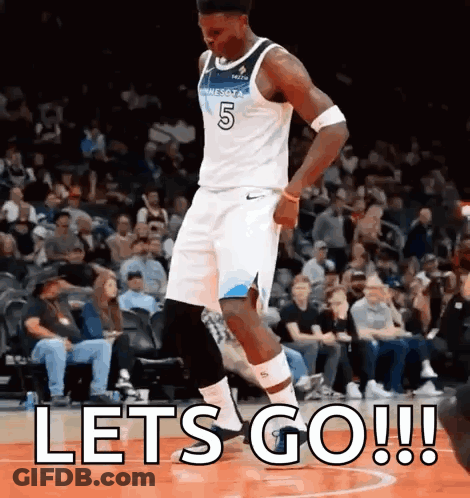 Basketball Player Dancing Lets Go GIF
