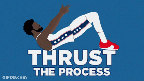 Basketball Player Doing Exercises Thrust The Process GIF