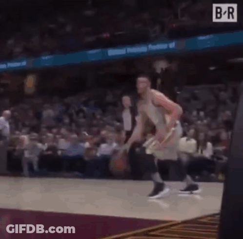 Basketball Player Dribbling Basketball GIF