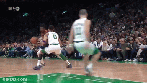 Basketball Player Dribbling Number 0 GIF