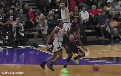 Basketball Player Dribbling Number 1 GIF