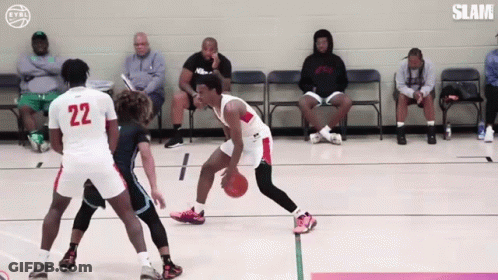Basketball Player Dribbling Number 22 GIF