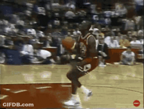 Basketball Player Dribbling Number 23 GIF