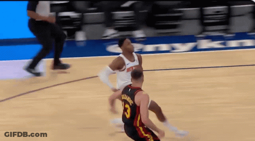 Basketball Player Dribbling Number 3 GIF