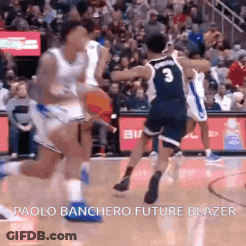 Basketball Player Dribbling Number 3 GIF